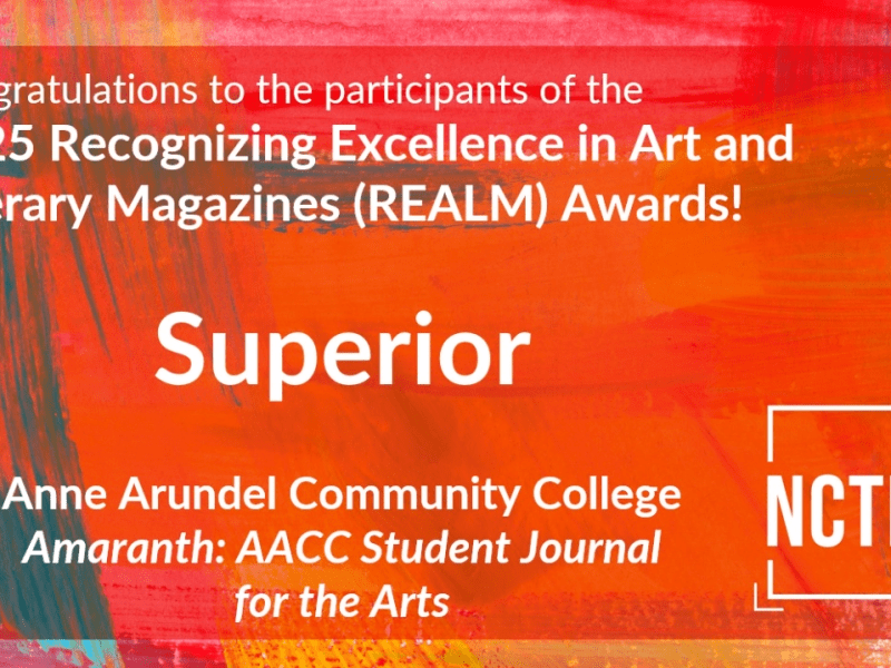 Amaranth Wins Superior for Recognizing Excellence in Art and Literary Magazines (REALM) Contest